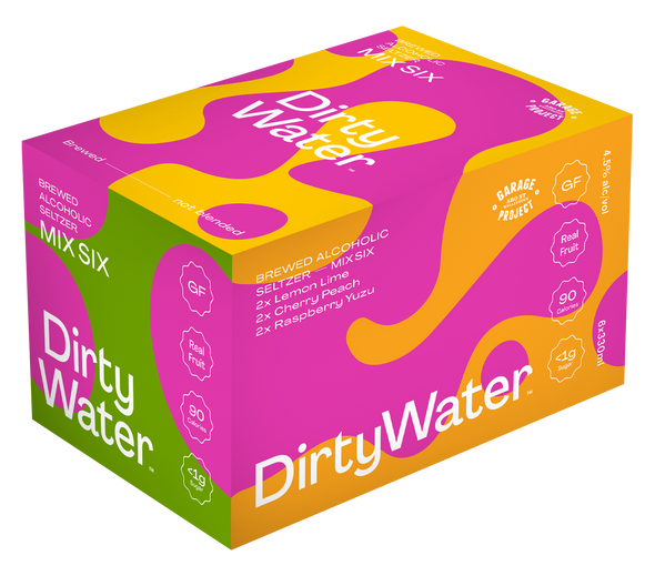 Dirty Water Mix-6 (Brewed Alcoholic Seltzer by Garage Project)